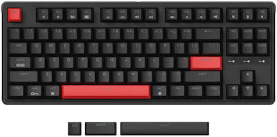 Keychron C3P-A1 Pro Gaming Μηχανικό Πληκτρολόγιο Tenkeyless με Custom Red διακόπτες και Φωτιζόμενα πλήκτρα (Αγγλικό US) Κόκκινο