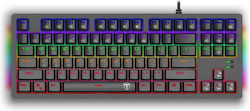 T-Dagger Bali T-TGK311 Gaming Tastatură mecanică Fără cheie cu iluminare RGB (Engleză UK) Albastru