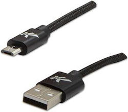 Logo Collection Reguläres USB 2.0 Mikro-USB-Kabel 1m Schwarz