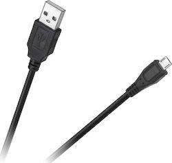 Cabletech KPO3874-1.5 Regular USB 2.0 σε micro USB 1.5m Μαύρο