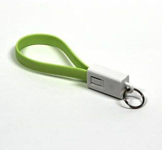 Neutralle Keychain USB 2.0 spre micro USB Cablu Verde 0.2m 1buc