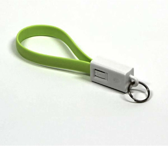 Neutralle Keychain USB 2.0 to micro USB Cable Πράσινο 0.2m