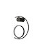 H27 Modern Wall Lamp with Integrated LED and Warm White Light Black 30x30x27cm