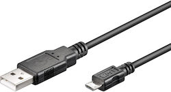 Microconnect USBABMICRO0,60 Regular USB 2.0 σε micro USB 0.6m Μαύρο