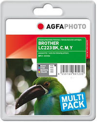 AgfaPhoto APB223SETD Original Inkjet Printer Ink Cartridges Cyan Magenta Black Photo Blue AgfaPhoto APB223SETD Original Inkjet Printer Ink Cartridges Cyan Magenta Black Photo Blue