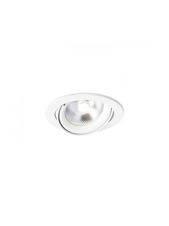 Rendl Light Studio Zizi I Χωνευτό Σποτ με Ντουί G53 Λευκό 1τμχ
