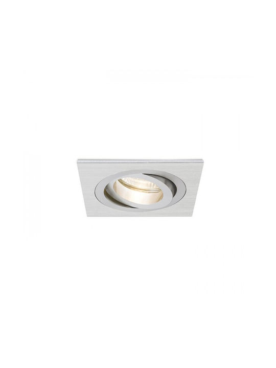 Rendl Light Studio Pasadena Металик Вграден Спот с Патрон GU10 9.2x9.2см. 1бр