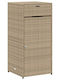 vidaXL Outdoor Storage Box Beige L55xW55xH111cm