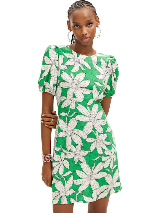 Desigual Rochie De Vară Mini Rochie-Cămașă Verde