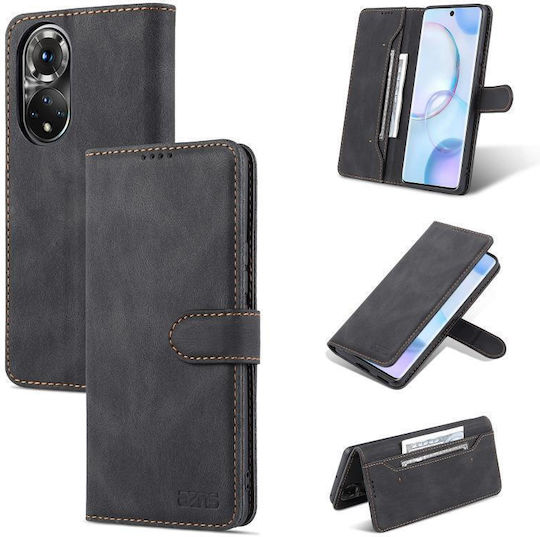 Pro Azns Dream Ii Skin Feel Book Δερμάτινο / Δερματίνης / Σιλικόνης Μαύρο (Honor 50)