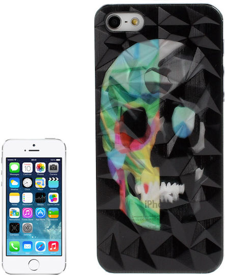 3d Diamond Style Skull Pattern Back Cover Πλαστικό Πολύχρωμο (iPhone 5/5s/SE)