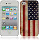 Usa Flag Style Back Cover Plastic (iPhone 4/4s)
