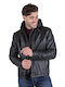 Leather Winter Jacket Black