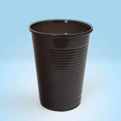 Office Products Disposable Plastic Tableware for Hot / Microwave Safe 200ml Brown 100pcs