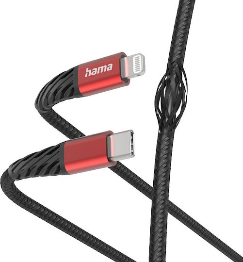 HAMA Regular la Cablu Lightning Negru 1.5m (2015410000)