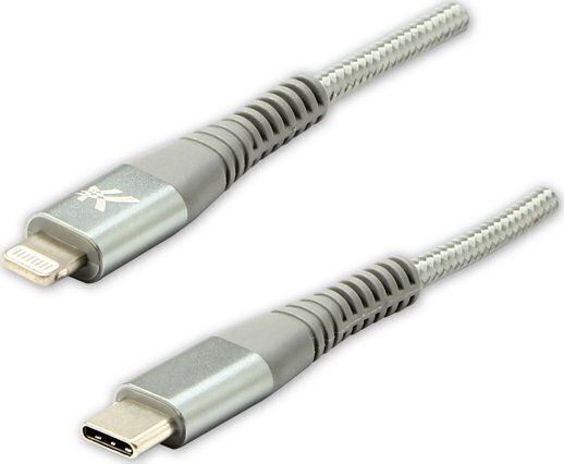 Logo Collection USB-C to Lightning Cable Γκρι 2m