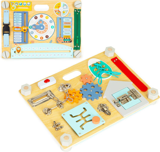 Ecotoys Sensory Manipulation Board Educational Game Knowledge made of Wood