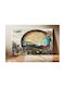 Twentieth Century Transportation, A Chromolithograph By E.s Yate Painting on Canvas 65x40cm