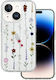 Tel Protect Flower Umschlag Rückseite Kunststoff Transparent (iPhone 15 Plus / 16 Plus)