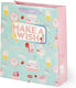 Legami Milano Paper Bag for Gift Blue 26.5x11.5x32.5cm.