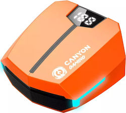 Canyon DoubleBee GTWS-2 In-ear Bluetooth Handsfree Ακουστικά με Θήκη Φόρτισης Πορτοκαλί