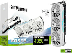 Zotac GeForce RTX 4080 Super 16GB GDDR6X Trinity OC White Edition Κάρτα Γραφικών