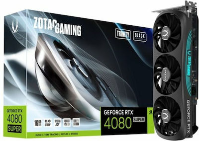 Zotac GeForce RTX 4080 Super 16GB GDDR6X Trinity Black Edition Κάρτα Γραφικών