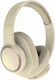 Leewello Bluetooth Wireless Over Ear Headphones with 49 hours of Operation Beige