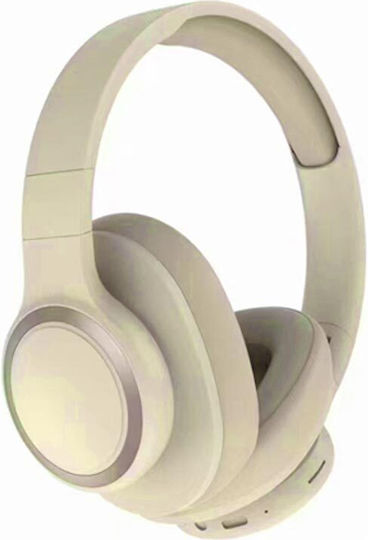 Leewello Bluetooth Wireless Over Ear Headphones with 49 hours of Operation Beige