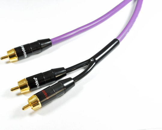 Melodika Kabel 2x RCA-Stecker - RCA-Stecker 9m MDSWY90
