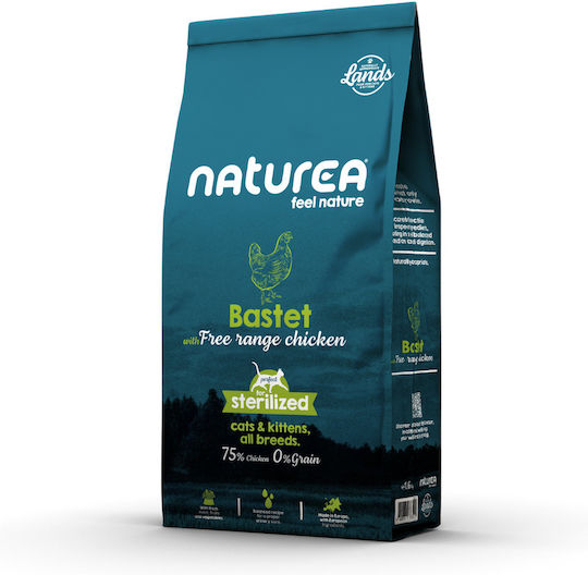 Naturea Lands Ξηρά Τροφή για Στειρωμένες Γάτες με Κοτόπουλο 1.6kg