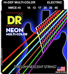 DR Neon Multi NMCE-10 Electric Guitar Strings 10 - 46 DR Neon Multi NMCE-10 Electric Guitar Strings 10 - 46