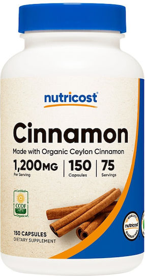 Nutricost Organic Ceylon Cinnamon 150 капси