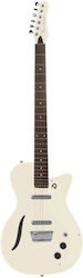 Danelectro 56 Vintage Baritone White Ηλεκτρική Κιθάρα Λευκή