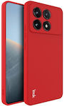 Imak Uc-4 Series Umschlag Rückseite Silikon Rot (Poco X6 Pro)