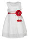Children's Dress Sleeveless Tulle Set with Accessories White