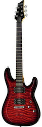 Schecter C-6 Plus Stcb Ηλεκτρική Κιθάρα Heavy με Θήκη Burst