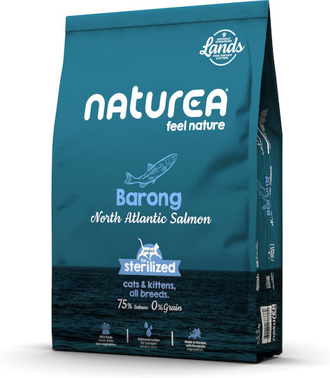 Naturea Barong Trockenfutter für sterilisierte Katzen mit Lachs 5.5kg