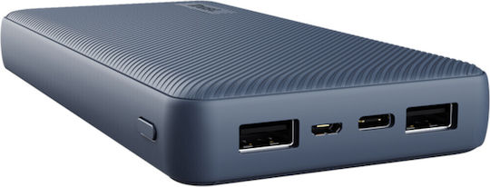 Trust Primo Eco Power Bank 20000mAh cu 2 Porturi USB-A și Port USB-C Albastru