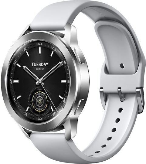 Xiaomi Watch S3 Aluminium 47mm Waterproof with Heart Rate Monitor (Silver)