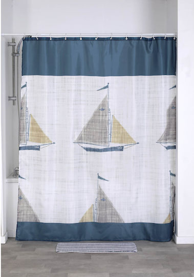 Eurocasa Shower Curtain Fabric 180x200cm White