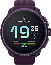Suunto Race Titanium 49mm Waterproof Smartwatch with Heart Rate Monitor (Amethyst)