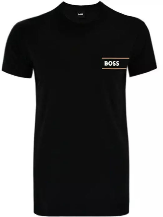 Hugo Boss Ανδρικό T-shirt Κοντομάνικο Μαύρο