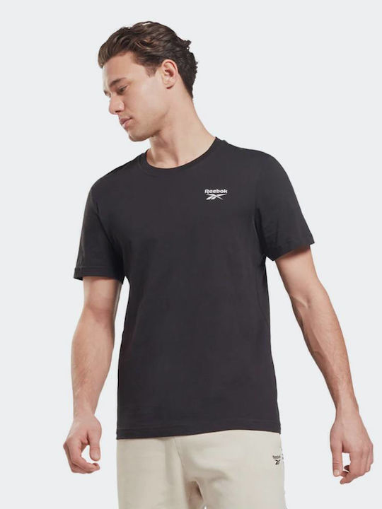 Reebok Identity Left Chest Logo T-shirt Μαύρο