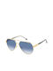 Carrera Men's Sunglasses with Gold Metal Frame and Blue Gradient Lens