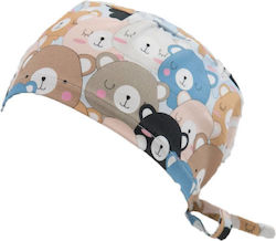 Fabrik Unisex Σκουφάκι Χειρουργείου Βαμβακερό Sleep Tedy Bear