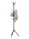 Plastic Coat Rack Black 50x50x170cm