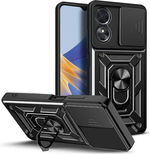 Techsuit Camshield Back Cover Πλαστικό / Σιλικόνης Μαύρο (Honor X7b - Honor)