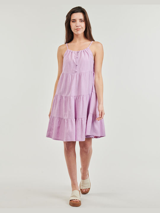 Roxy Mini Rochie cu Volane Violet