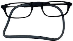 Lumia Optics Reading Glasses +3.50 with Magnet in Black color EYESEELH232C2.350